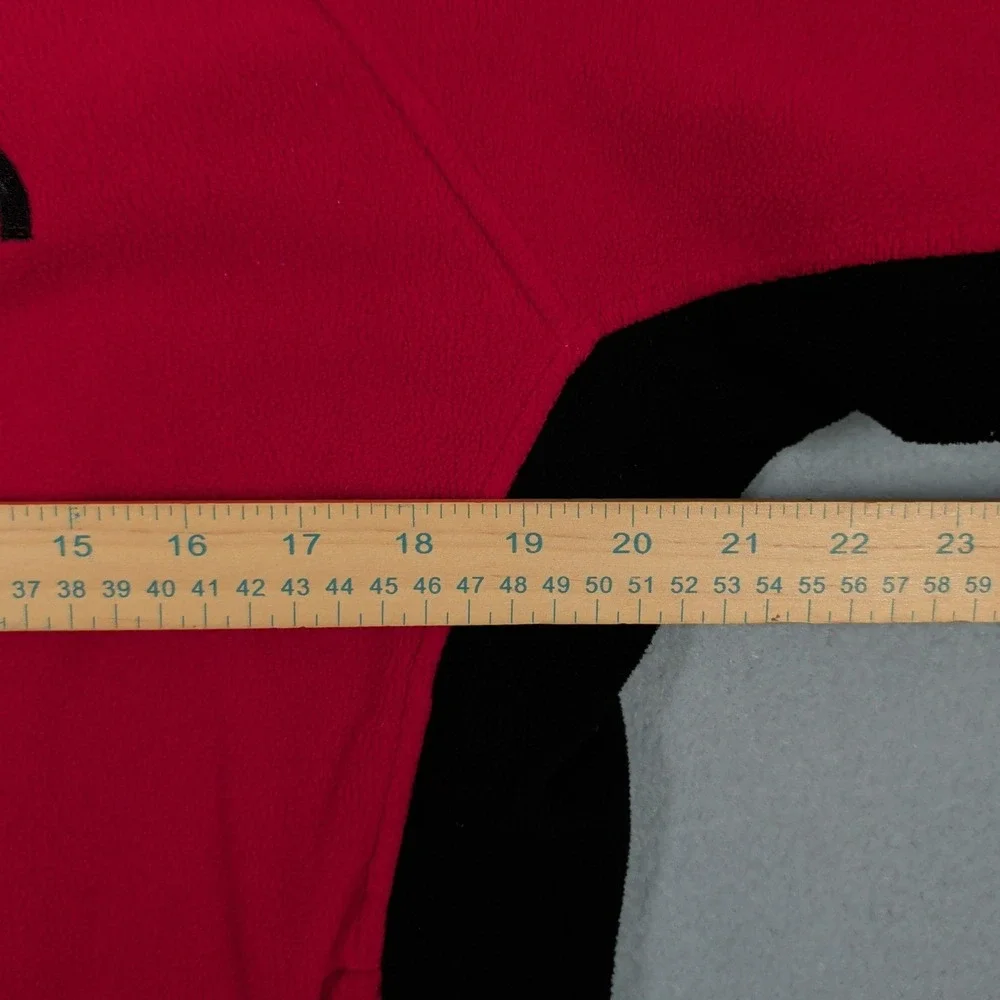 The North Face Jacket‎ Men's M Red Black Fleece Full Zip Outdoor Logo
